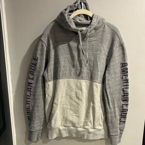 American Eagle Outfitters Two-Tone Gray Hoodie